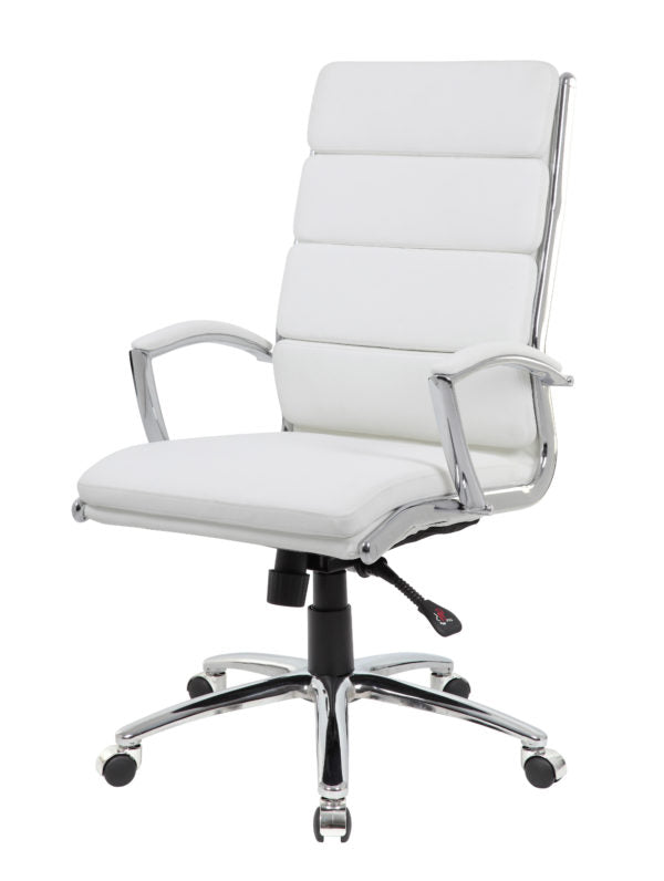 Boss Executive Vinyl Chair with Metal Chrome Finish B9471