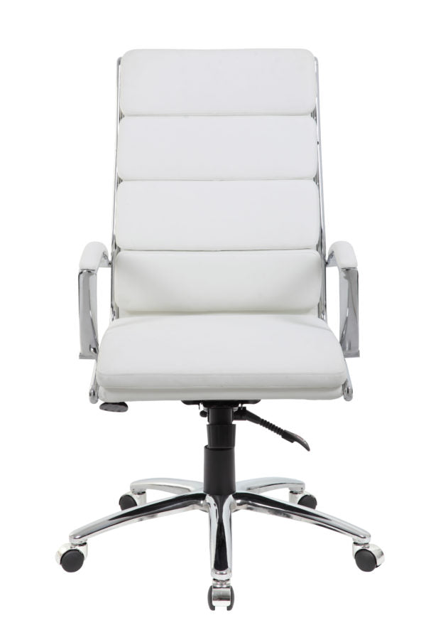 Boss Executive Vinyl Chair with Metal Chrome Finish B9471