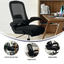 Hercules Big & Tall 500 lb. Rated Black Mesh/Leather Executive Ergonomic Office Chair with Adjustable Lumbar