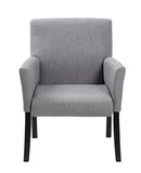 Boss Box Arm guest, accent or dining chair W/Black Base (B659-MG)