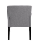 Boss Box Arm guest, accent or dining chair W/Black Base (B659-MG)