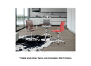 Janis Office Stool with Casters, Fixed Arms, and Leather Upholstery by Woodsotck