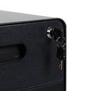 Ergonomic 3-Drawer Mobile Locking Filing Cabinet Storage Organizer