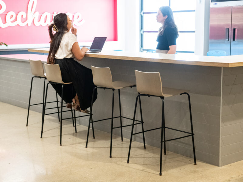 Clear Design Kiva Barstool (Low Back) - KFLBS