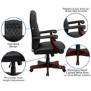FLASH Executive Swivel Office Chair with Arms