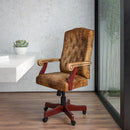 FLASH Executive Swivel Office Chair with Arms