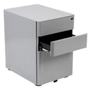 Modern 3-Drawer Mobile Locking Filing Cabinet Storage Organizer