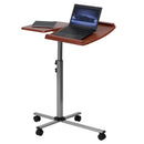 Dunbar Angle and Height Adjustable Mobile Laptop Computer Table with Cherry Top