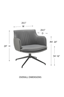 Ronja Swivel Lounge Chair by Euro Style 30984