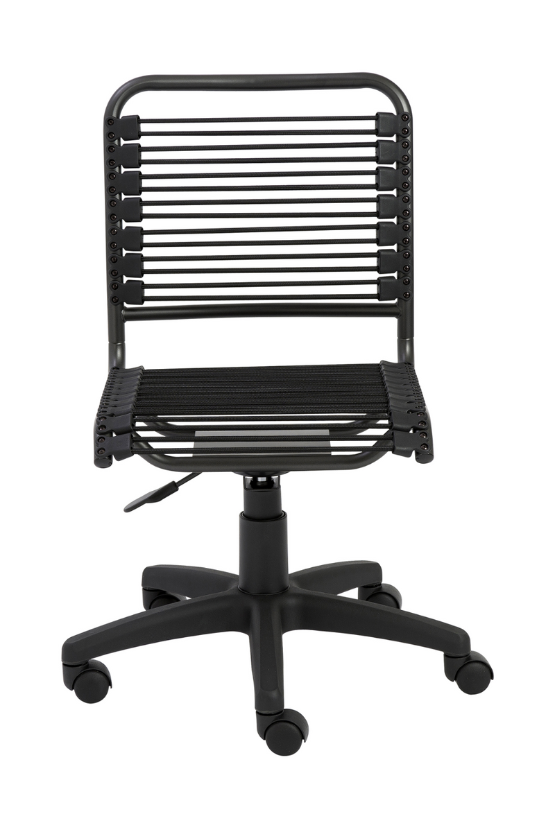 Bungie Low Back Office Chair in Black with Graphite Black Frame and Black Base