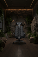 Verte 2200 Series - Back Color Executive Black Leather Office Chair with Headrest - 300 LB Weight Capacity