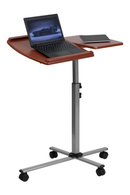 Dunbar Angle and Height Adjustable Mobile Laptop Computer Table with Cherry Top