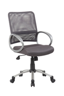 Boss Boss Mesh Back W/ Pewter Finish Task Chair B6416-CG