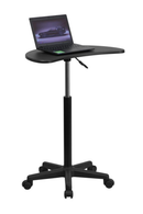 Eve Black Sit to Stand Mobile Laptop Computer Desk