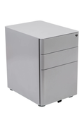 Modern 3-Drawer Mobile Locking Filing Cabinet Storage Organizer