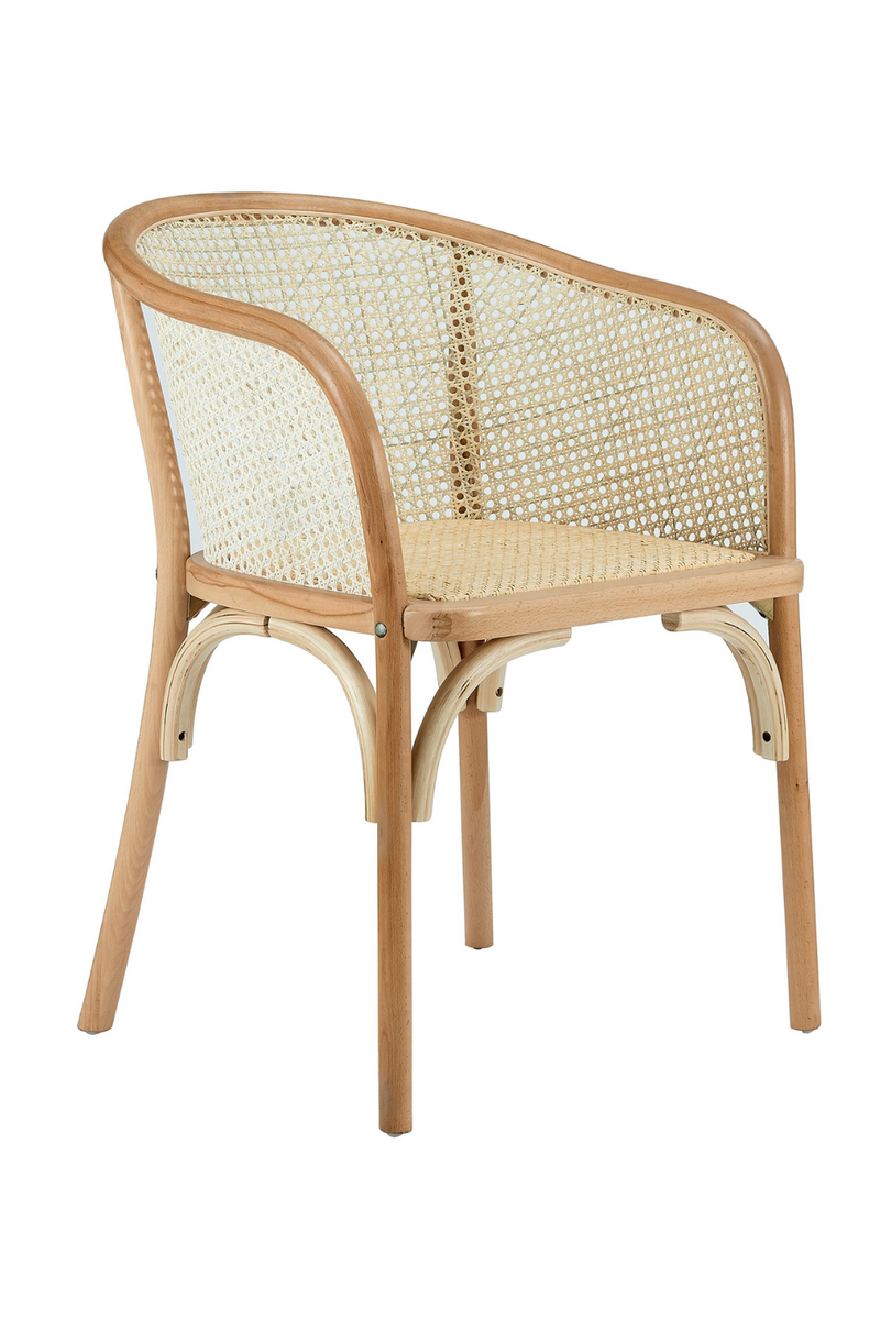 Elsy Armchair with Natural Rattan Seat - Product Photo 1