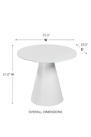 Wesley 24" Side Table by Euro Style 38886
