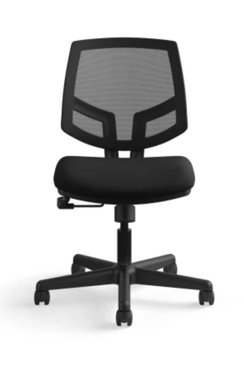 HON Volt Black Fabric Task Chair with Mesh Back and Center-Tilt