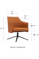 Signa Swivel Lounge Chair by Euro Style 38988