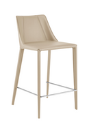 Kalle Counter Leather Stool Chair - 26" Height