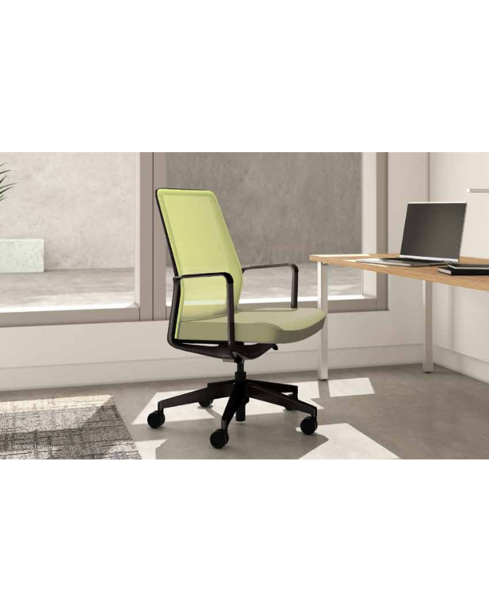 9 TO 5 MILA Black Office Conference Chair (3760)