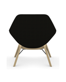 9 to 5 JAX-MID-BACK LOUNGE SEATING CHAIR (9201-Wood Legs)