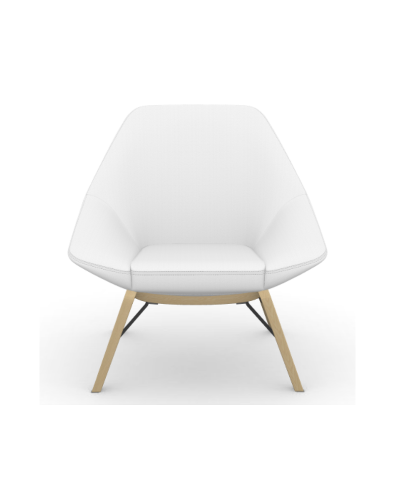 9 to 5 JAX-MID-BACK LOUNGE SEATING CHAIR (9201-Wood Legs)