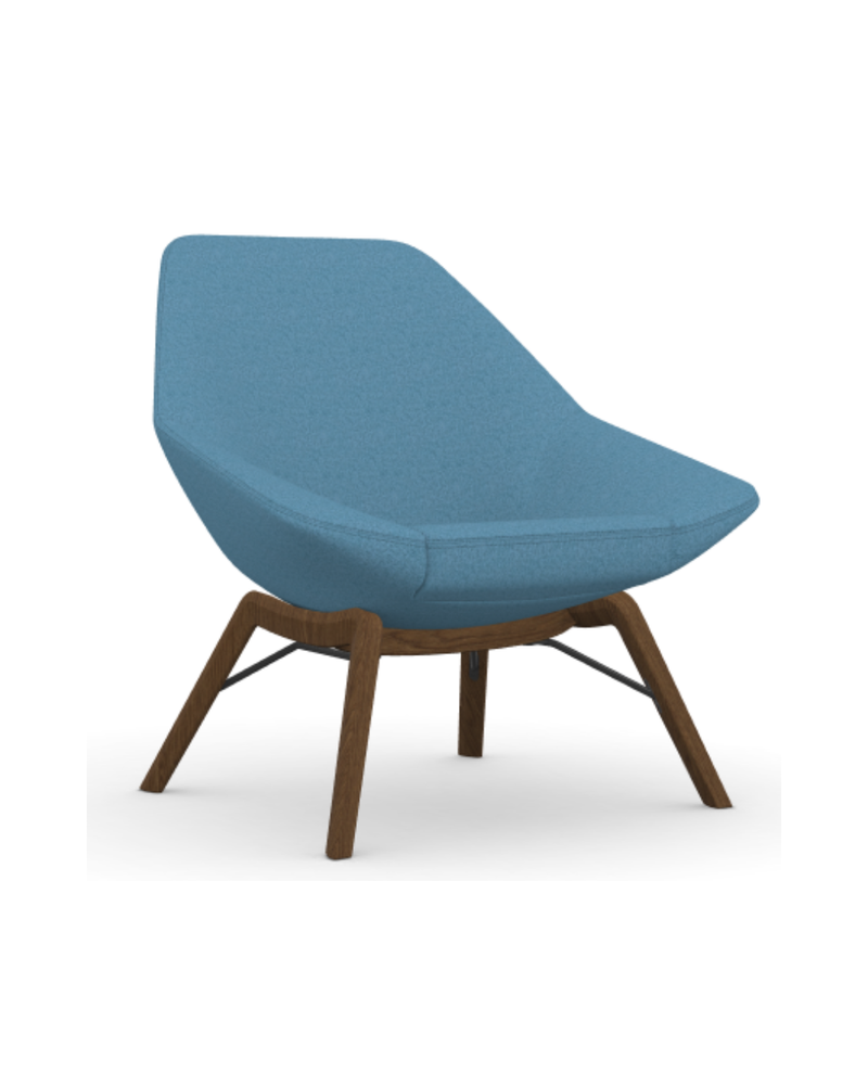 9 to 5 JAX-MID-BACK LOUNGE SEATING CHAIR (9201-Wood Legs)