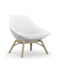 9 to 5 JAX-MID-BACK LOUNGE SEATING CHAIR (9201-Wood Legs)