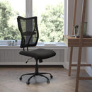 HERCULES Black Mesh Executive Swivel Ergonomic Office Chair with Adjustable Arms. Supports  400 lb.