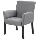 Boss Box Arm guest, accent or dining chair W/Black Base (B659-MG)