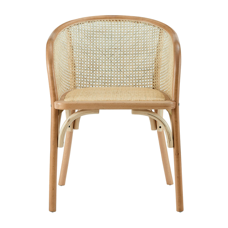 Elsy Armchair with Natural Rattan Seat - Product Photo 5