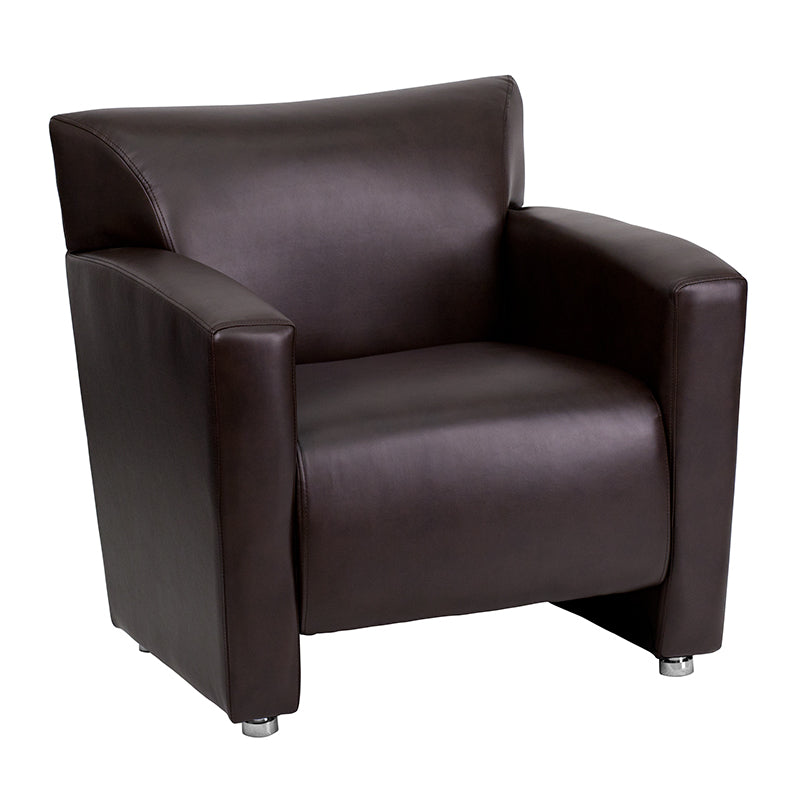 FLASH HERCULES Majesty Series Brown LeatherSoft Chair - Product Photo 1