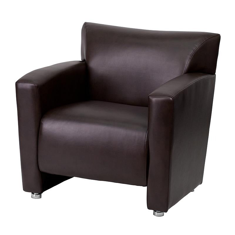 FLASH HERCULES Majesty Series Brown LeatherSoft Chair - Product Photo 3