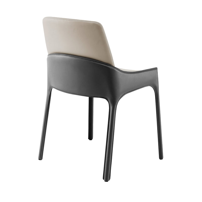Vilante Side Chair in Gray Leather - Product Photo 5