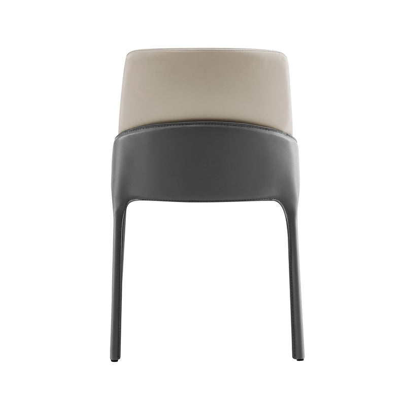 Vilante Side Chair in Gray Leather - Product Photo 6