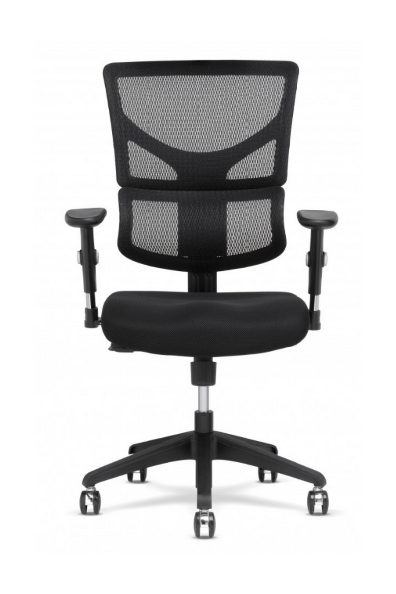 X-Chair - X-Basic DVL Black Flex Mesh Task Chair with Headrest