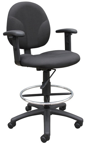 Boss Stand Up Fabric Drafting Stool - Product Photo 1