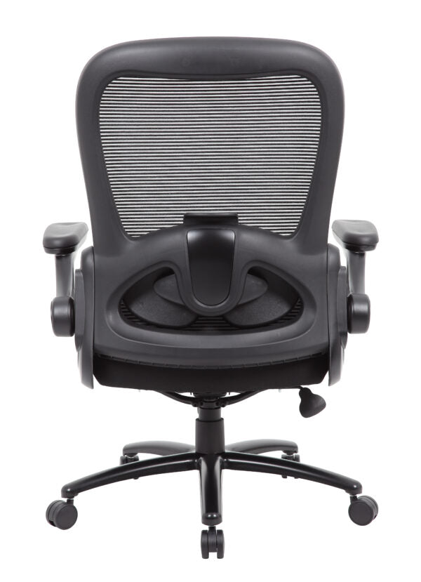 Boss Heavy Duty Flip Arm Mesh Task Chair B601-BK