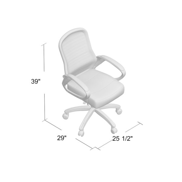 Boss Ribbed High Back Mesh Chair - Product Photo 6