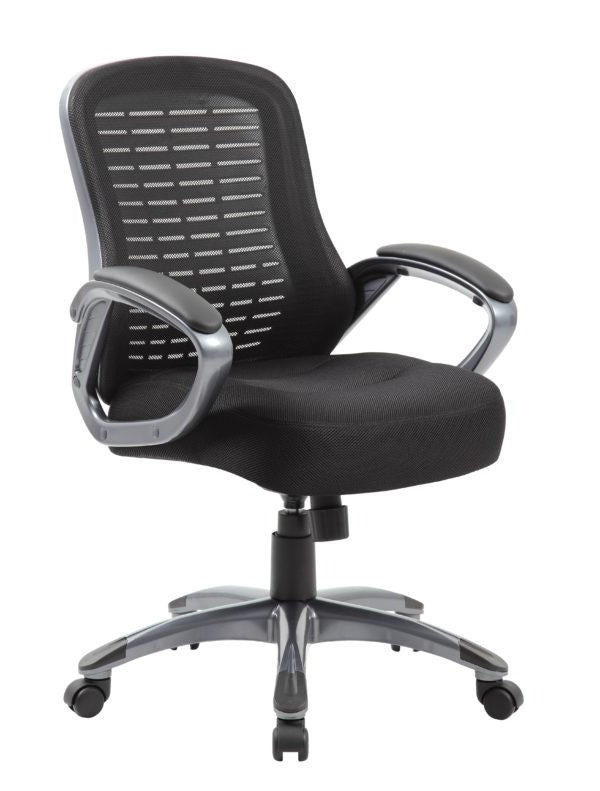 Boss Ribbed High Back Mesh Chair - Product Photo 1