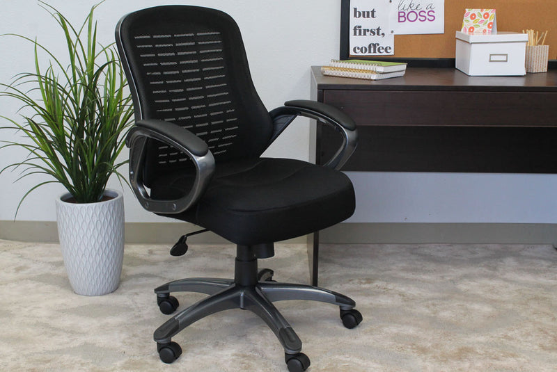 Boss Ribbed High Back Mesh Chair - Product Photo 5