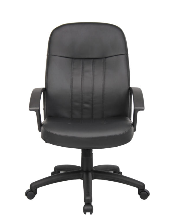 Boss Black Leather Plus Office Chairs B8106 - Product Photo 2