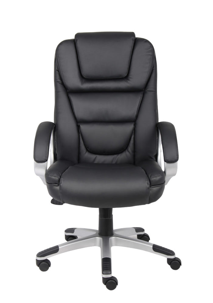 Boss “NTR” Executive Black LeatherPlus Chair B8601