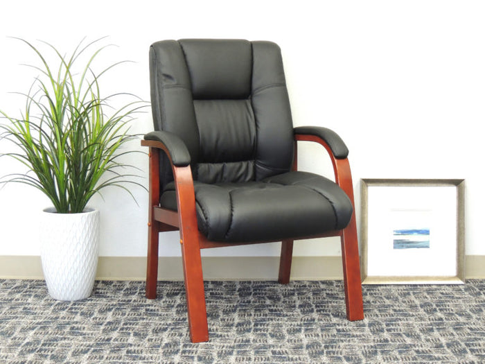 Boss Wood Guest Office Chair B8999 @ Office Chairs Outlet
