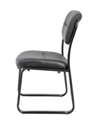 Boss Armless Leather Sled Base Side Chair B9539 - Product Photo 4