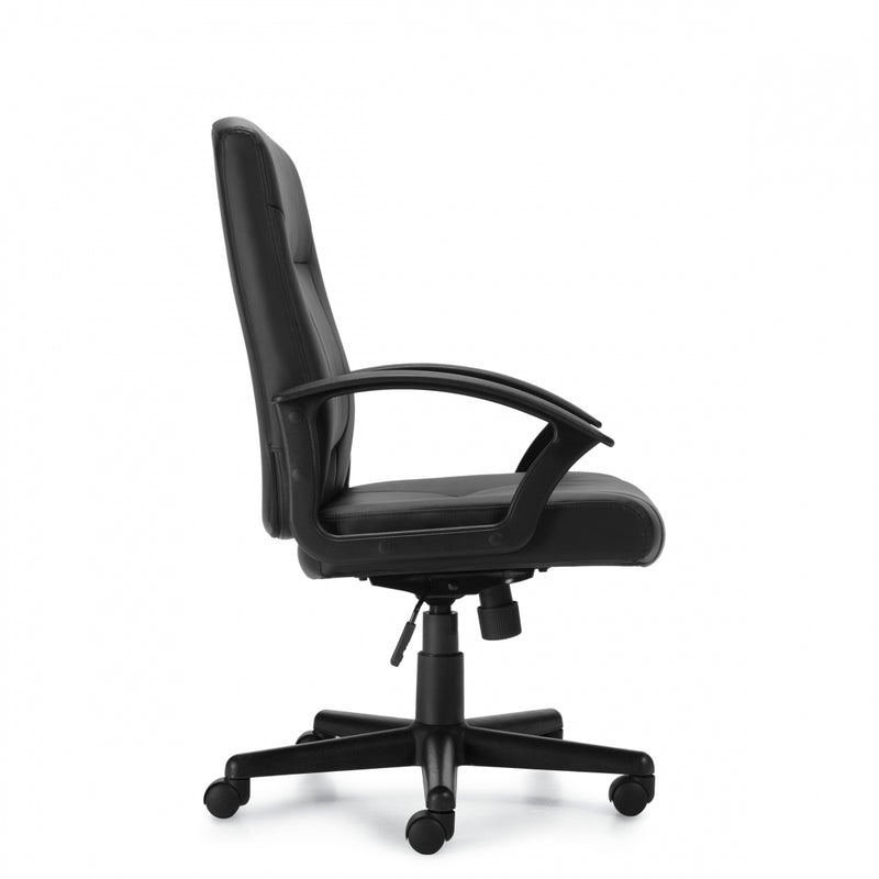 Black Leather Luxhide Tilter Chair by OTG - Product Photo 3