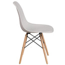 FLASH Elon Series White Plastic Chair - Product Photo 6