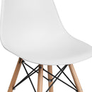 FLASH Elon Series White Plastic Chair - Product Photo 8