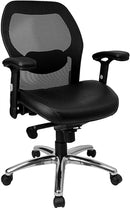 FLASH Albert Mid-Back Black Office Chair - Product Photo 1